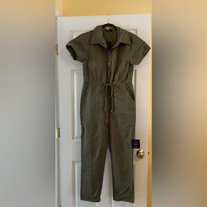 Lulus military style military green jumpsuit